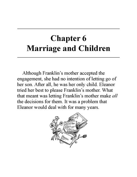 8 Who Was Eleanor Roosevelt 7 Chapter 6 Marriage and Children -- 绘本听读宝在线台词全文