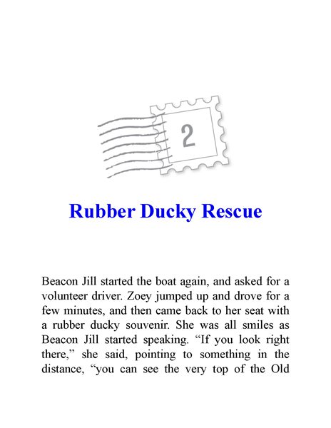 13 The Midnight Ride of Flat Revere 2. Rubber Ducky Rescue -- 绘本听读宝在线台词全文