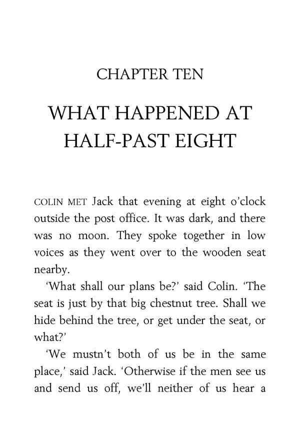 7 Secret Seven Win Through 10 WHAT HAPPENED AT HALF-PAST EIGHT -- 绘本听读宝在线台词全文