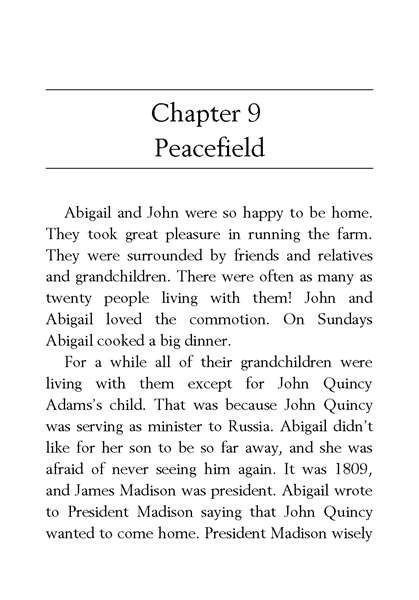 35 Who Was Abigail Adams 9 Peacefield -- 绘本听读宝在线台词全文