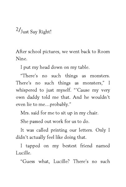 8 Junie B. Jones Has a Monster Under Her Bed 2. Just Say Right! -- 绘本听读宝在线台词全文