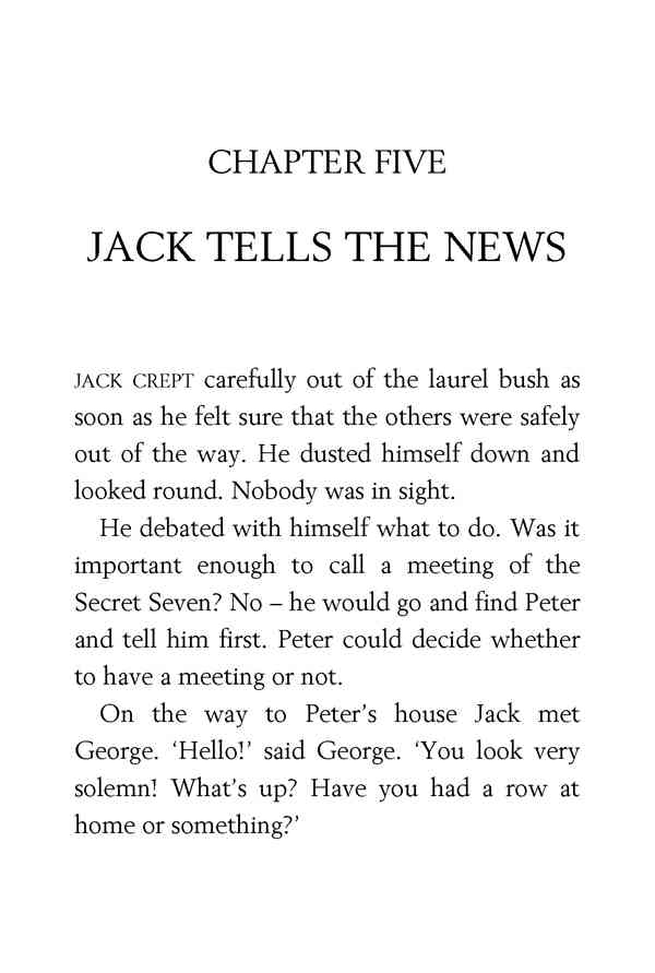 4 Secret Seven On The Trail 5 JACK TELLS THE NEWS -- 绘本听读宝在线台词全文