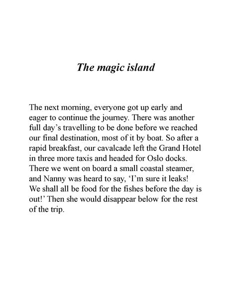 好小子 07 The magic island -- 绘本听读宝在线台词全文