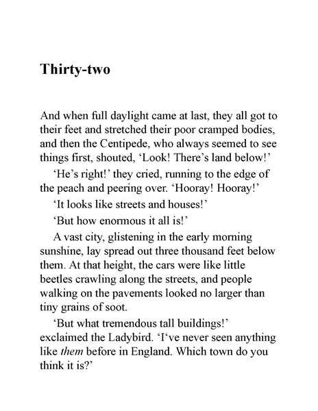 詹姆斯与大仙桃 32 Thirty-two -- 绘本听读宝在线台词全文