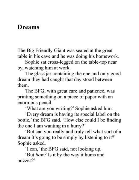 好心眼的巨人 14 Dreams -- 绘本听读宝在线台词全文
