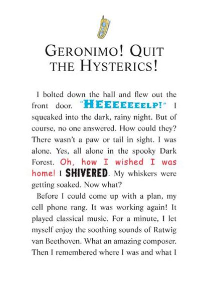 3 Cat and Mouse in a Haunted House 07-GERONIMO! QUIT THE HYSTERICS! -- 绘本听读宝在线台词全文