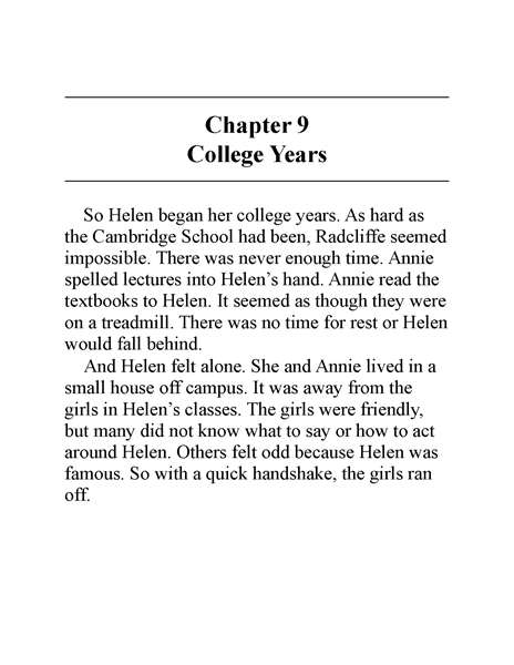 3 Who Was Helen Keller 10 Chapter 9 College Years -- 绘本听读宝在线台词全文