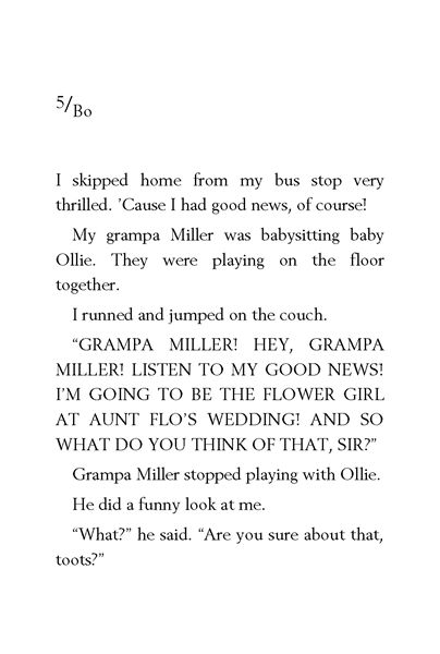 13 Junie B. Jones Is (Almost) a Flower Girl 5. Bo -- 绘本听读宝在线台词全文