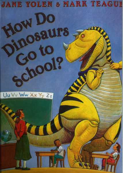 How Do Dinosaurs 3 How Do Dinosaurs Go to School -- 绘本听读宝在线台词全文