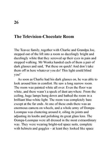 查理与巧克力工厂 26 The Television-Chocolate Room -- 绘本听读宝在线台词全文