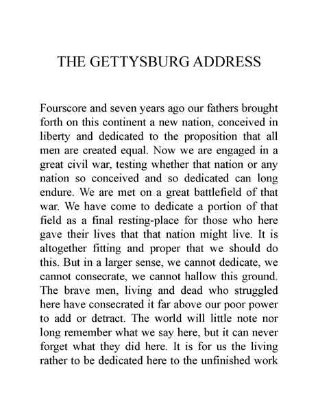 11 Who Was Abraham Lincoln 4 Chapter 11 THE GETTYSBURG ADDRESS -- 绘本听读宝在线台词全文