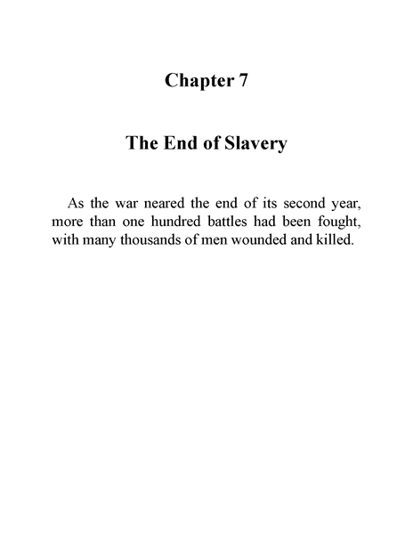 11 Who Was Abraham Lincoln 10 Chapter 7 The End of Slavery -- 绘本听读宝在线台词全文