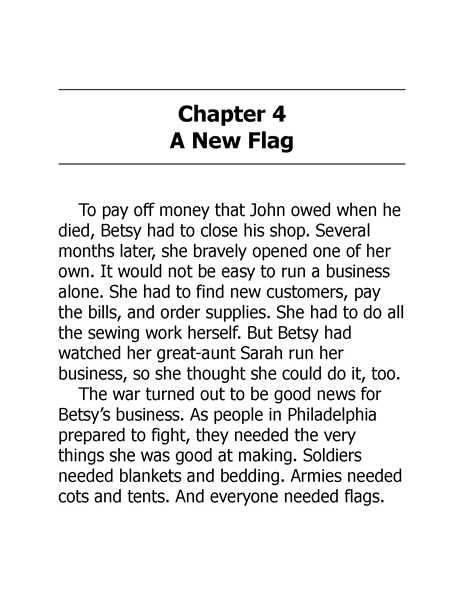 21 Who Was Betsy Ross 5 Chapter 4 A New Flag -- 绘本听读宝在线台词全文