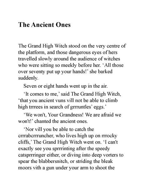 女巫 11 The Ancient Ones -- 绘本听读宝在线台词全文