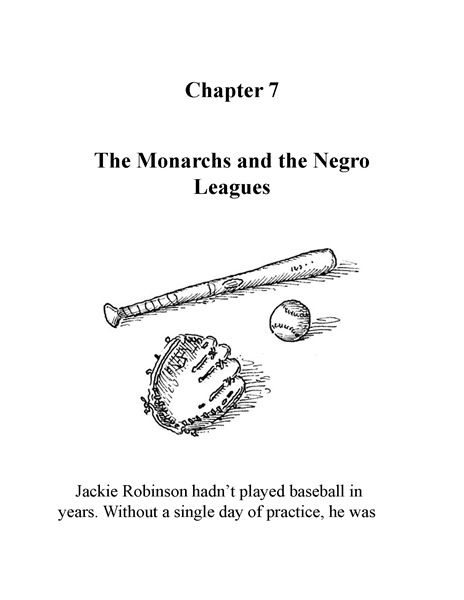 24 Who Was Jackie Robinson 8 Chapter 7 The Monarchs and the Negro Leagues -- 绘本听读宝在线台词全文