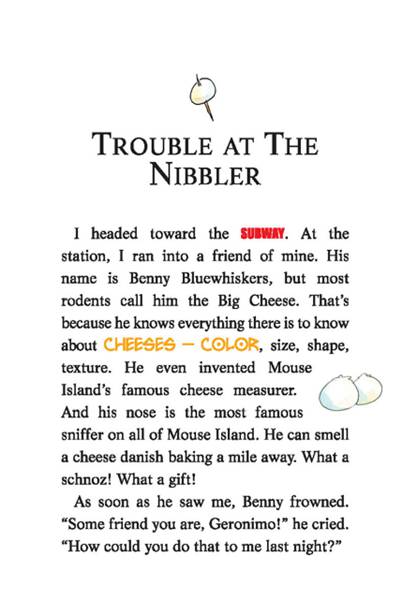 6 Paws Off, Cheddarface! 02-TROUBLE AT THE NIBBLER -- 绘本听读宝在线台词全文