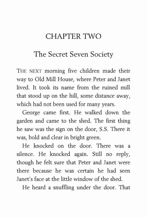 1 The Secret Seven 2 The Secret Seven Society -- 绘本听读宝在线台词全文