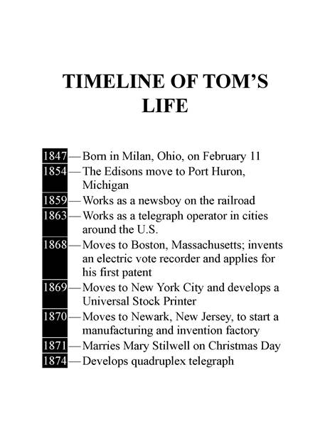 9 Who Was Thomas Alva Edison 9 Chapter 8 Timelines -- 绘本听读宝在线台词全文