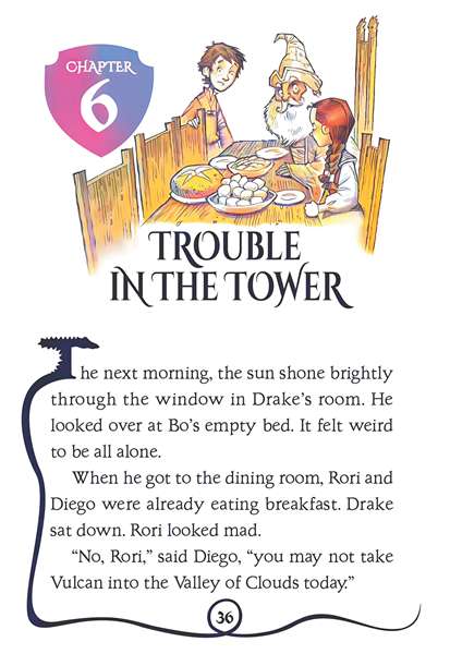 4 Power of the Fire Dragon 6 Trouble in the Tower -- 绘本听读宝在线台词全文