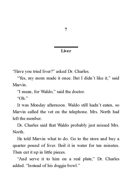 4.Alone in His Teacher's House 7. Liver -- 绘本听读宝在线台词全文