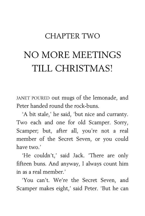 4 Secret Seven On The Trail 2 NO MORE MEETINGS TILL CHRISTMAS! -- 绘本听读宝在线台词全文