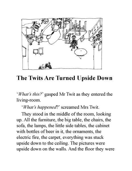 蠢特夫妇 27 The Twits Are Turned Upside Down -- 绘本听读宝在线台词全文