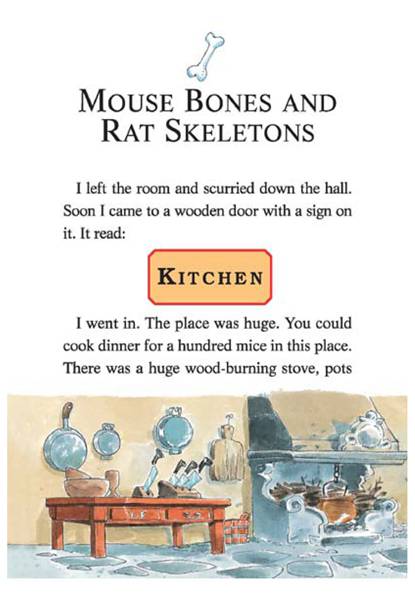 3 Cat and Mouse in a Haunted House 05-MOUSE BONES AND RAT SKELETONS -- 绘本听读宝在线台词全文