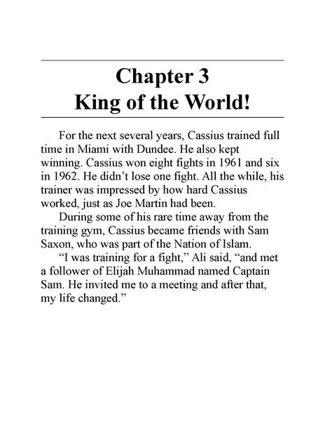 14 Who Is Muhammad Ali 4 Chapter 3 King of the World! -- 绘本听读宝在线台词全文