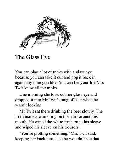 蠢特夫妇 05 The Glass Eye -- 绘本听读宝在线台词全文