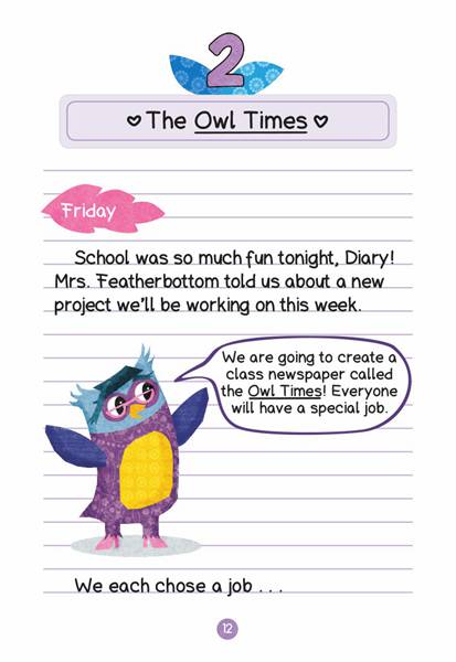 4 Eva and the New Owl 2 The Owl Times -- 绘本听读宝在线台词全文