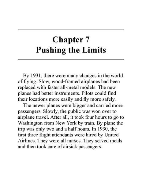 5 Who Was Amelia Earhart 8 Chapter 7 Pushing the Limits -- 绘本听读宝在线台词全文