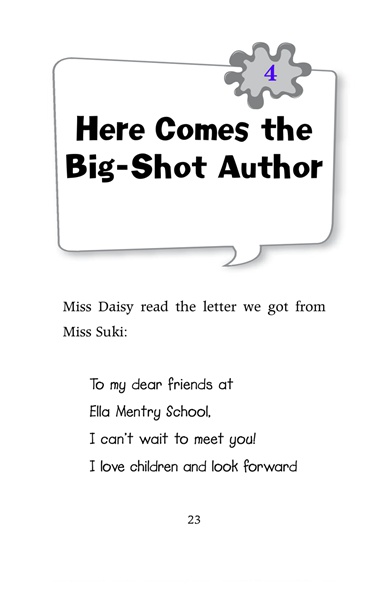 17 Miss Suki is Kooky 4 Ch4-Here Comes the Big-Shot Author -- 绘本听读宝在线台词全文