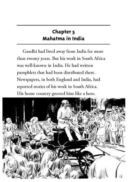 20 Who Was Gandhi 6 Chapter 5 Mahatma in India -- 绘本听读宝在线台词全文