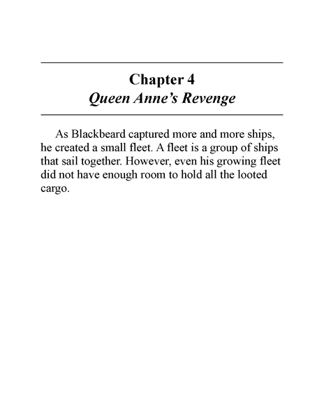 22 Who Was Blackbeard 5 Chapter 4 Queen Anne's Revenge -- 绘本听读宝在线台词全文