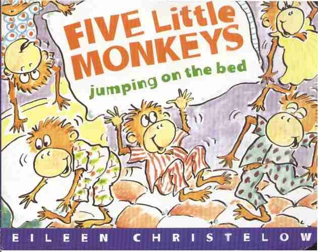 Five Little Monkeys 4 Jumping on the Bed -- 绘本听读宝在线台词全文