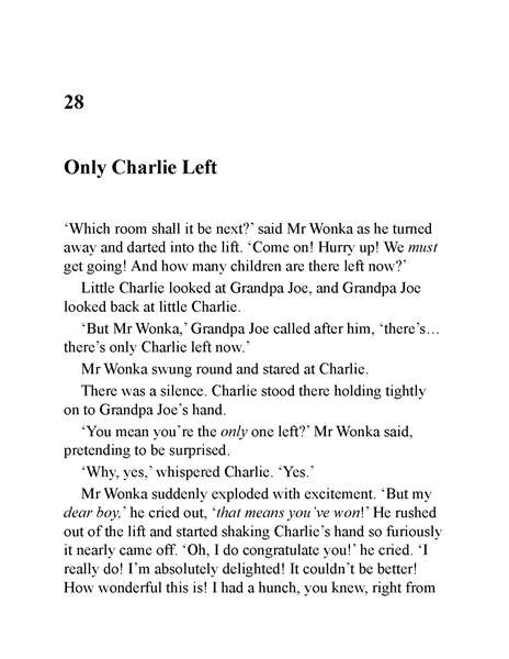 查理与巧克力工厂 28 Only Charlie Left -- 绘本听读宝在线台词全文