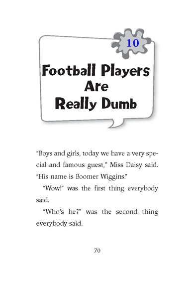 1 Miss Daisy Is Crazy 10 Ch10-Football Players Are Really Dumb -- 绘本听读宝在线台词全文