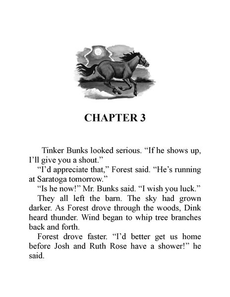 The Runaway Racehorse Chapter 3 -- 绘本听读宝在线台词全文