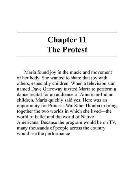 25 Who Was Maria Tallchief 12 Chapter 11 The Protest -- 绘本听读宝在线台词全文