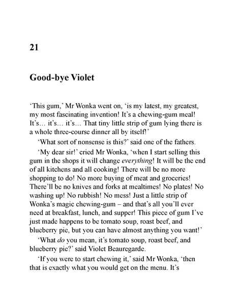 查理与巧克力工厂 21 Good-bye Violet -- 绘本听读宝在线台词全文